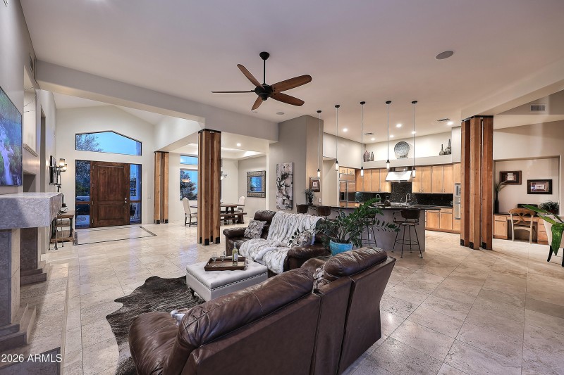 Night-Great Room-Kitchen