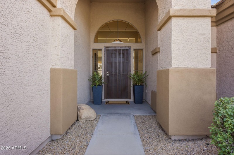 Inviting front entry and foyer