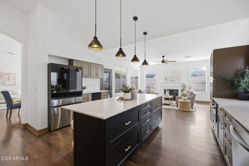 Extensive cabinetry and storage