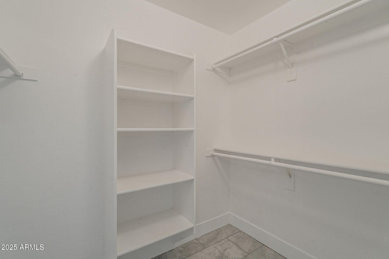 Primary walk in closet