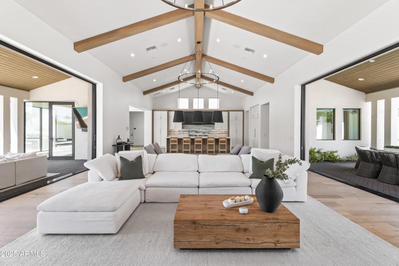 Great Room with Indoor Outdoor Living