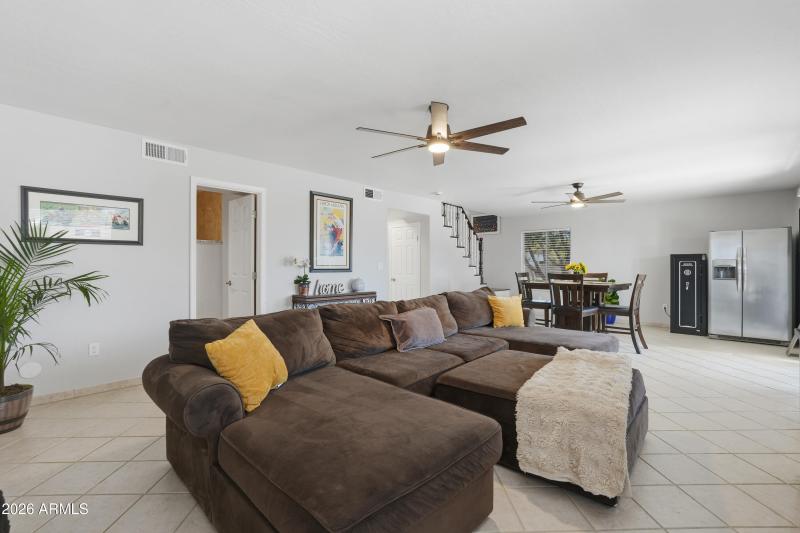 Another view of downstairs living area