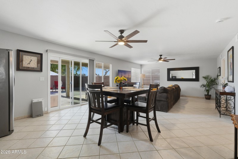 Spacious downstairs living area