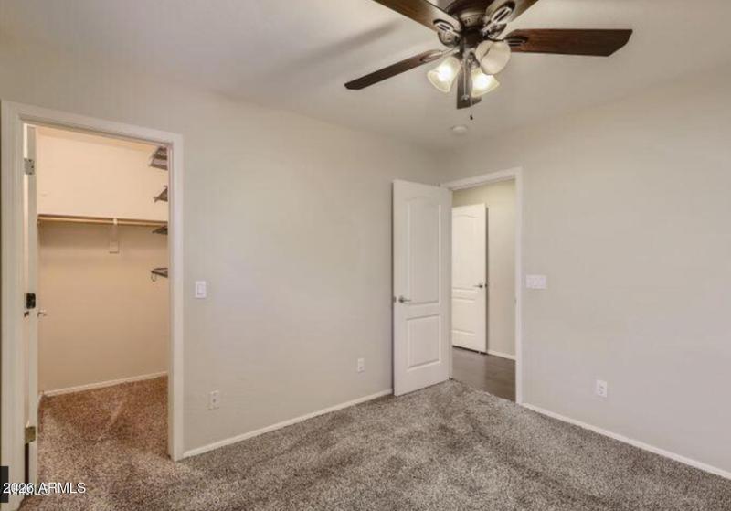Downstairs bedroom & closet