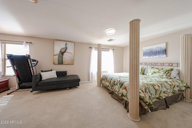 Super Sized Primary Suite with room for