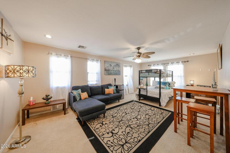 This is the Upstairs Loft Area just wait