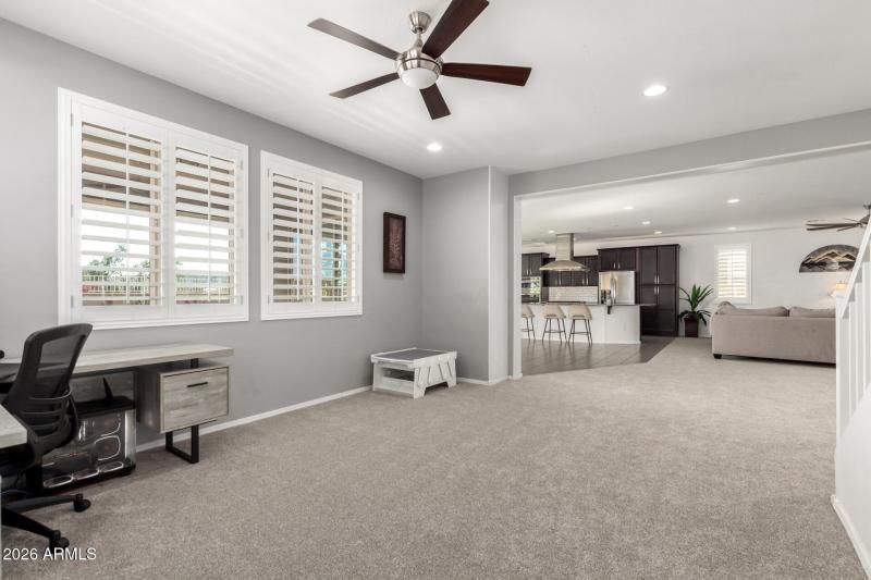 Flex area adjacent to Great Room