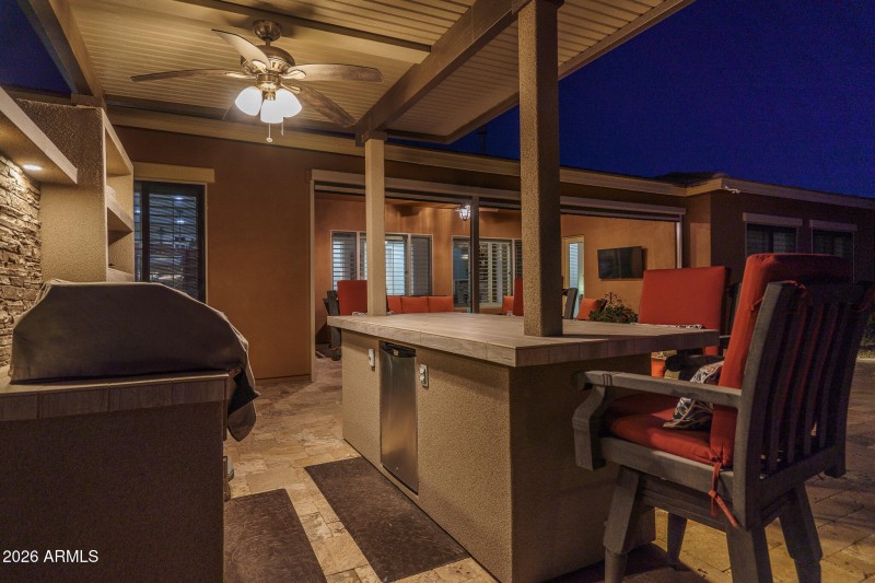 45) OUTDOOR KITCHEN