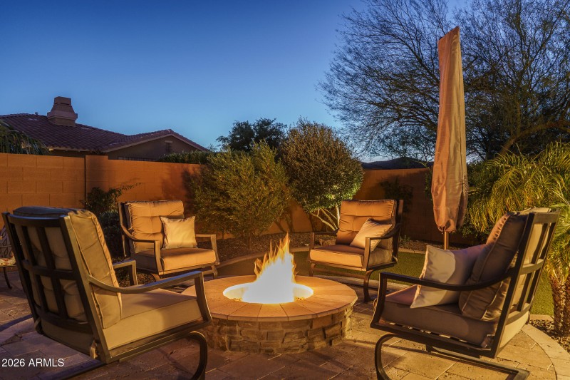 48) GAS FIRE PIT
