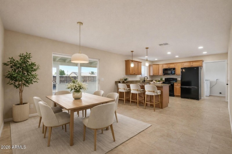 Kitchen and Dining Area