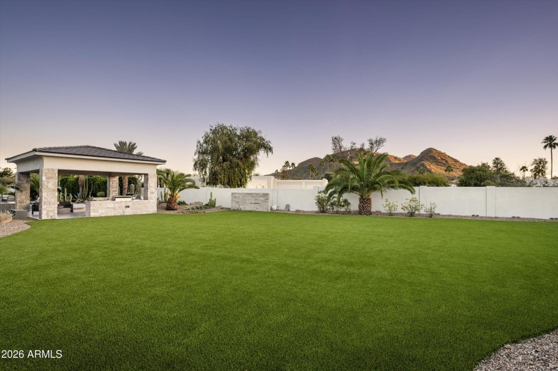 Mountain views from the backyard