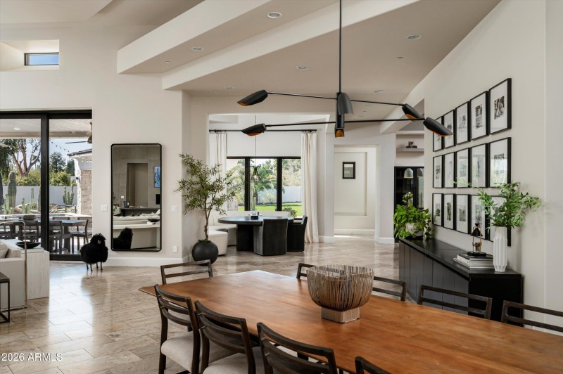Dining room looking to breakfast nook