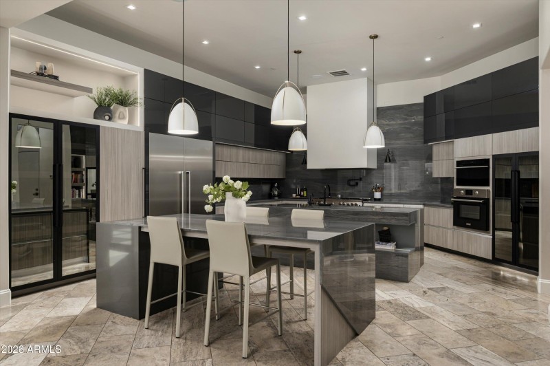 Chef's kitchen with dual islands