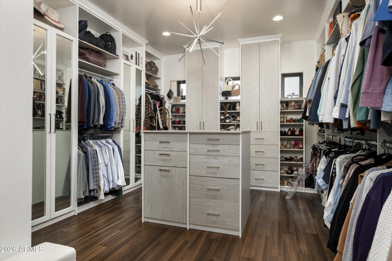 Custom primary closet