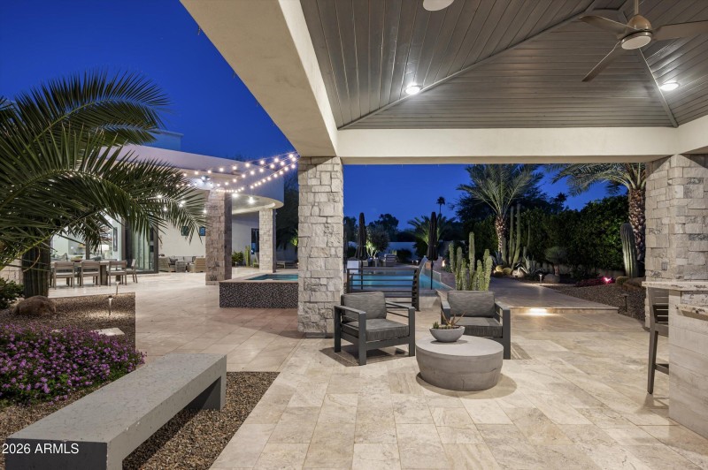 Tons of seating space in ramada