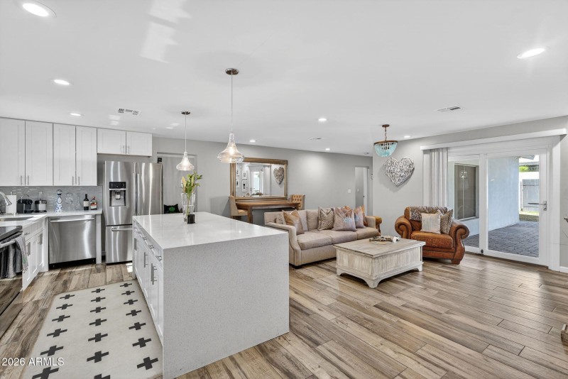 Kitchen and Living Room