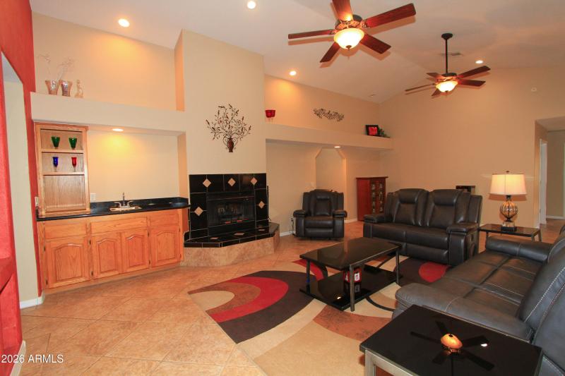 Great Room 3 - fireplace and wet bar