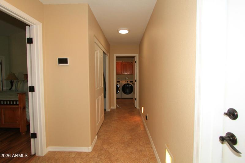 Hall to laundry