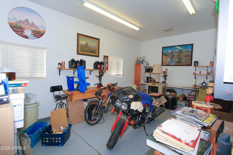 Detached Garage workshop area