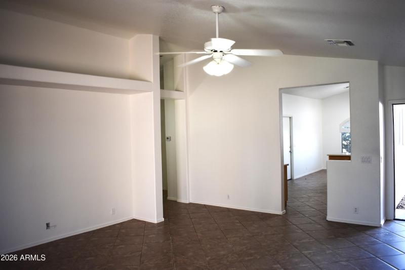 GREAT ROOM LOOKING AT THE KITCHEN