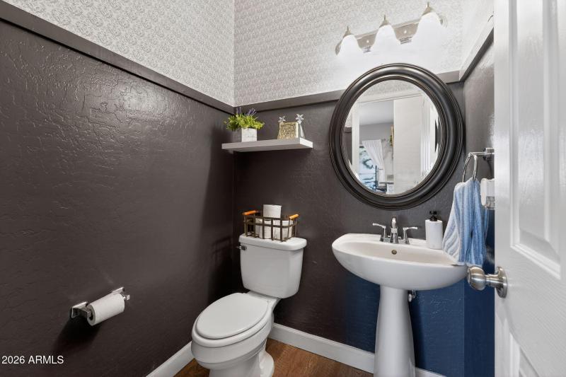 half bathroom downstairs