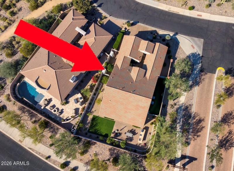 Piedra Backyard Aerial