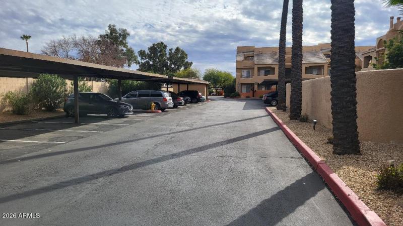 Parking Lot, facing South