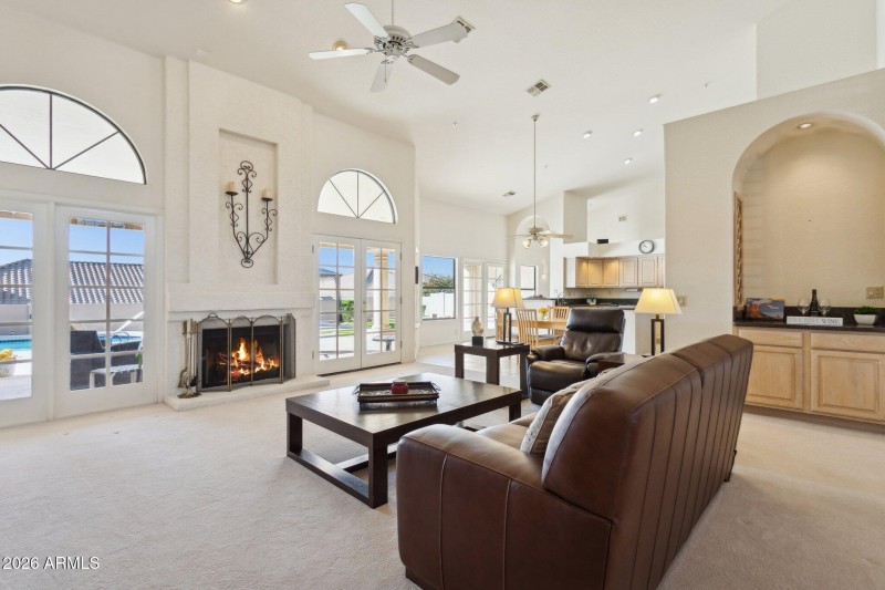 Family Room open to Kitchen