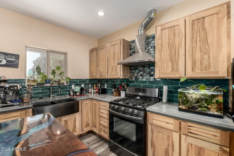 attached guest house 2 kitchen