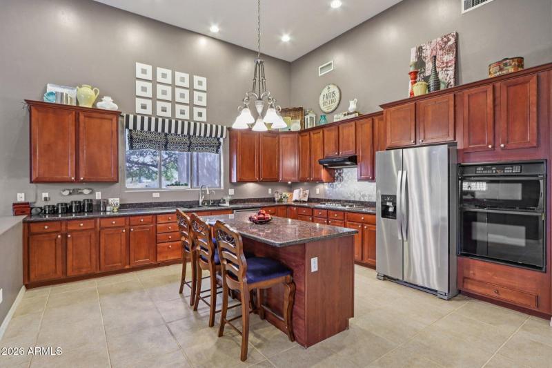 Kitchen with granite countertops