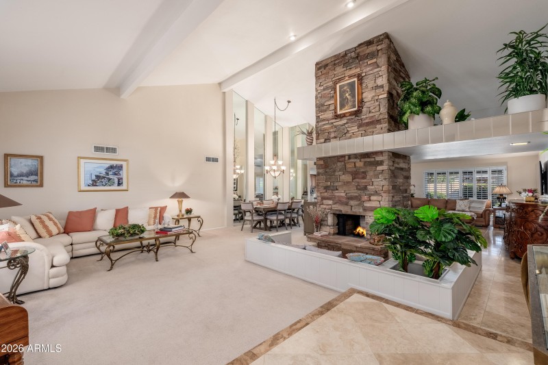 Open Living & Dining Layout