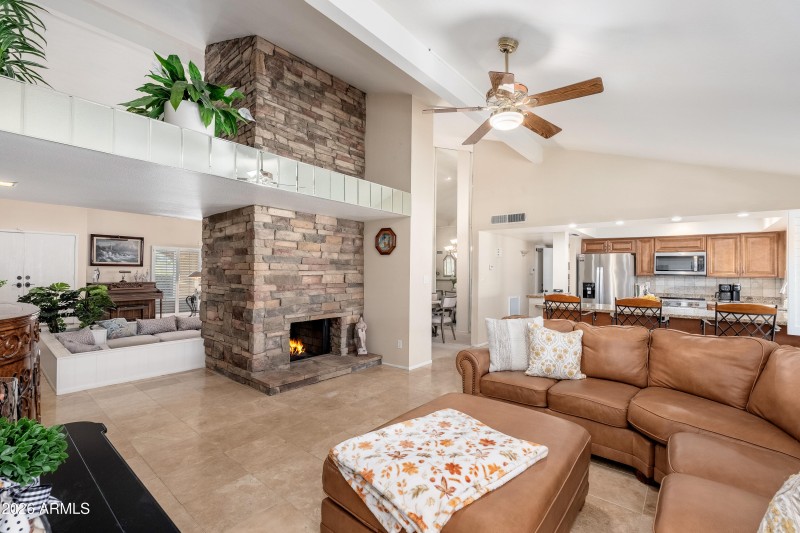 Open Living & Entry View