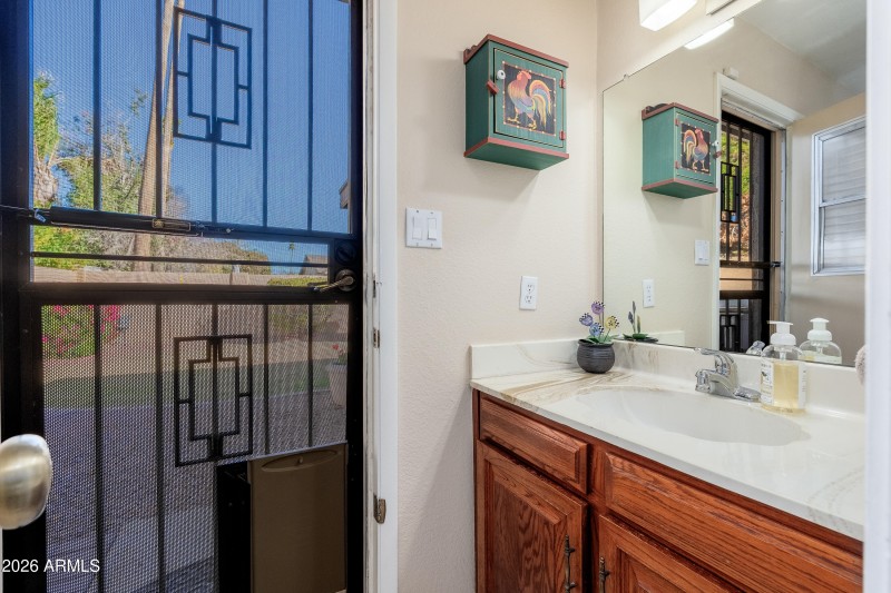 Convenient Powder Room