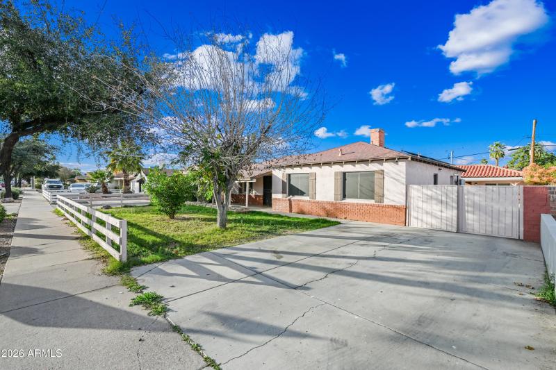 Two car extended driveway