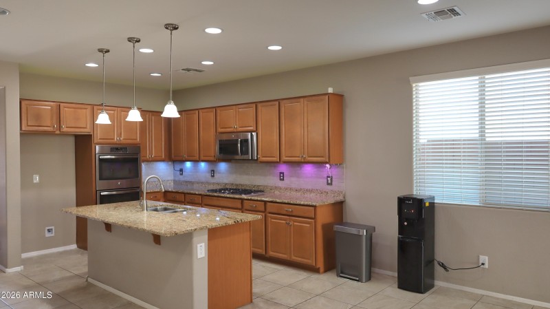 Open Kitchen with Large Island