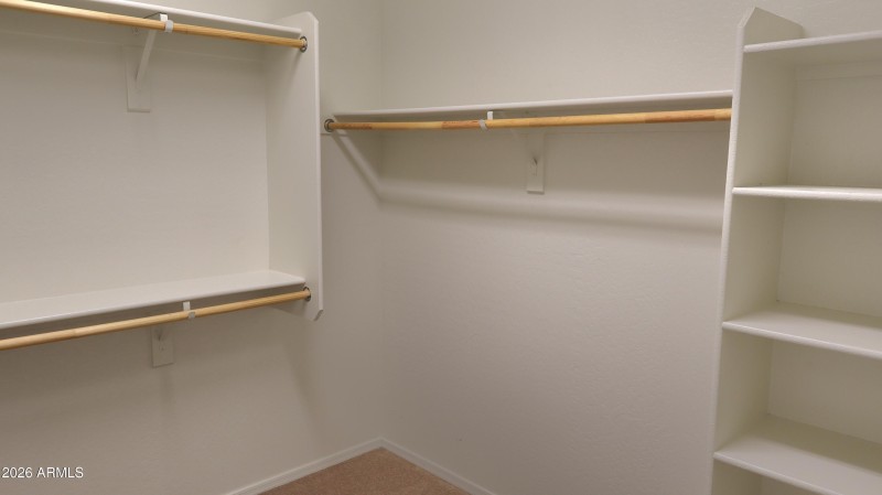 Spacious Walk-In Closet Storage