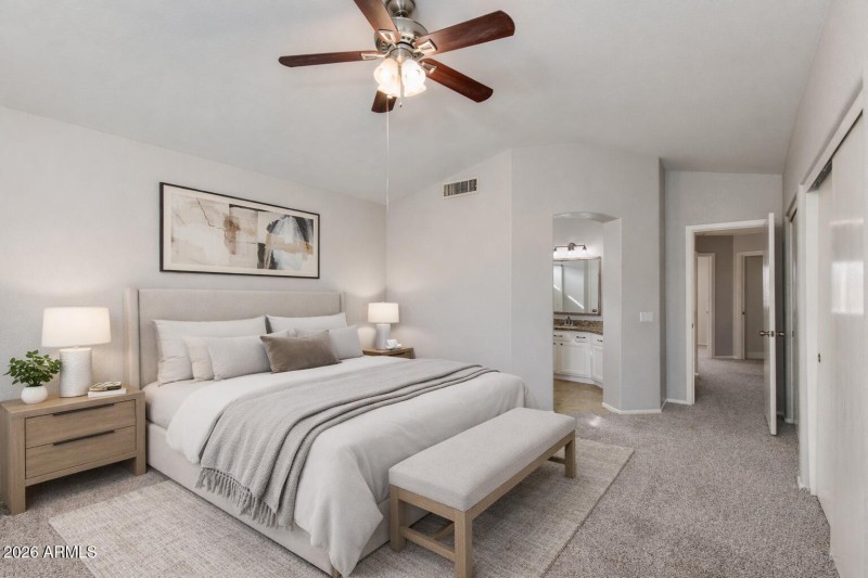 Primary Bedroom *Virtually Staged*