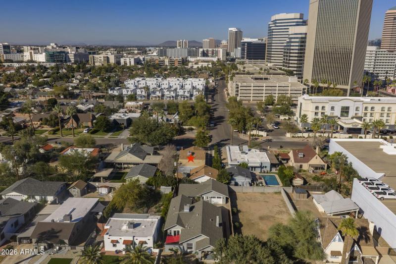 Aerial looking North