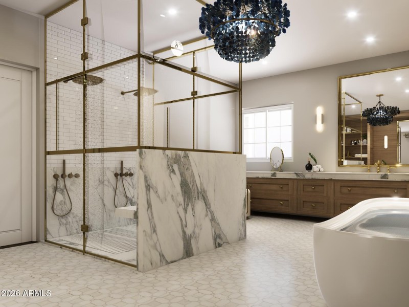 Primary Bathroom - Remodel Rendering