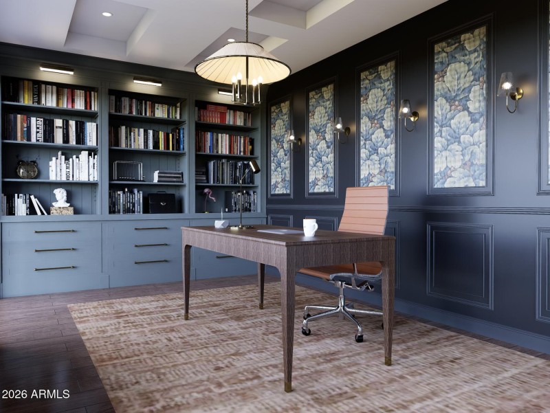 Den/Office - Remodel Rendering