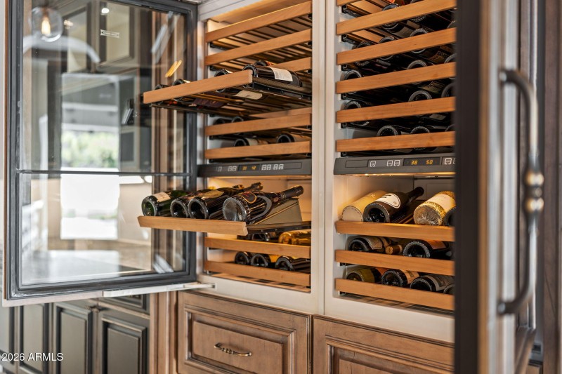 Exeter Bar + Sub Zero Wine Cooler