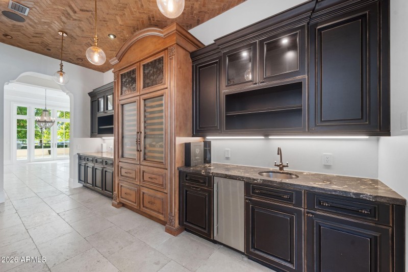 Exeter Bar + Sub Zero Wine Cooler