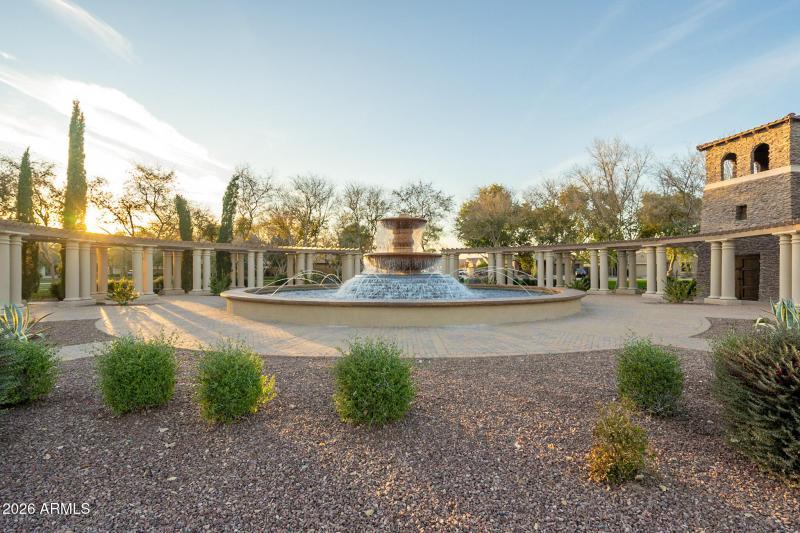 Bella Via Fountain Sunset 2