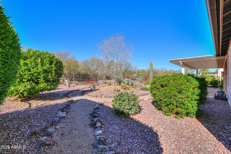 Mature landscaping