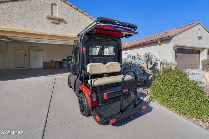 Golf cart stays!