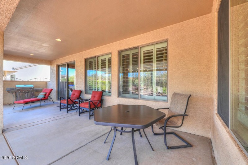 Large covered patio