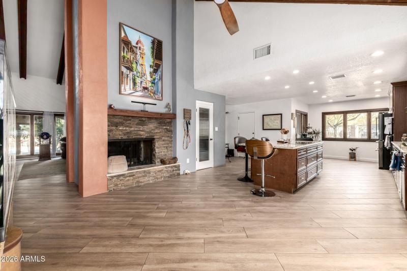Open Kitchen with Patio Access