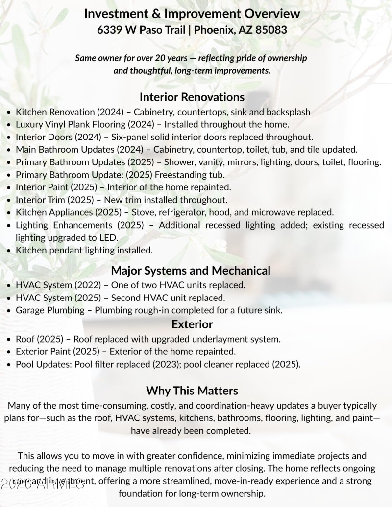 Thoughtful Improvements