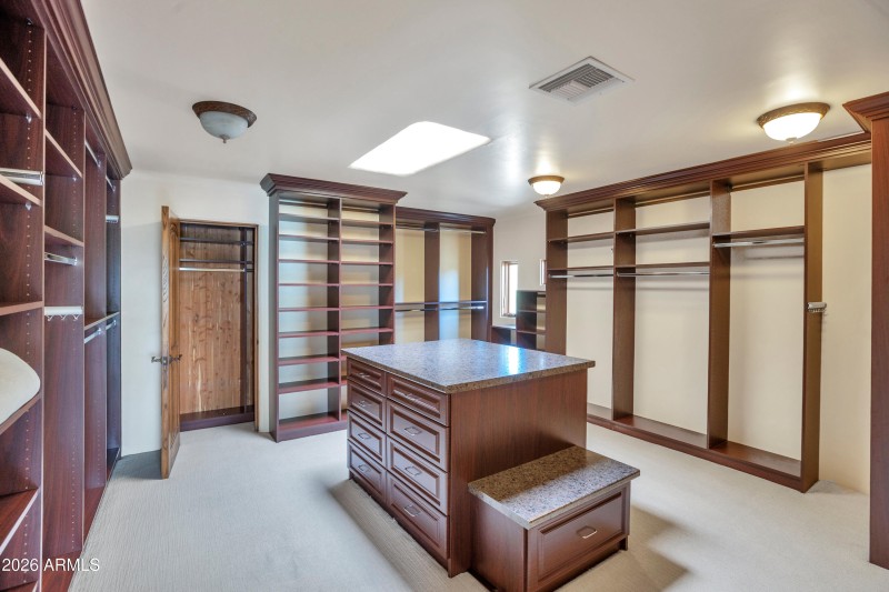 Large master closet