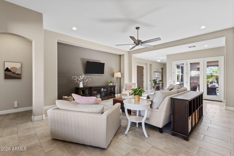 Family room w/lots of natural light
